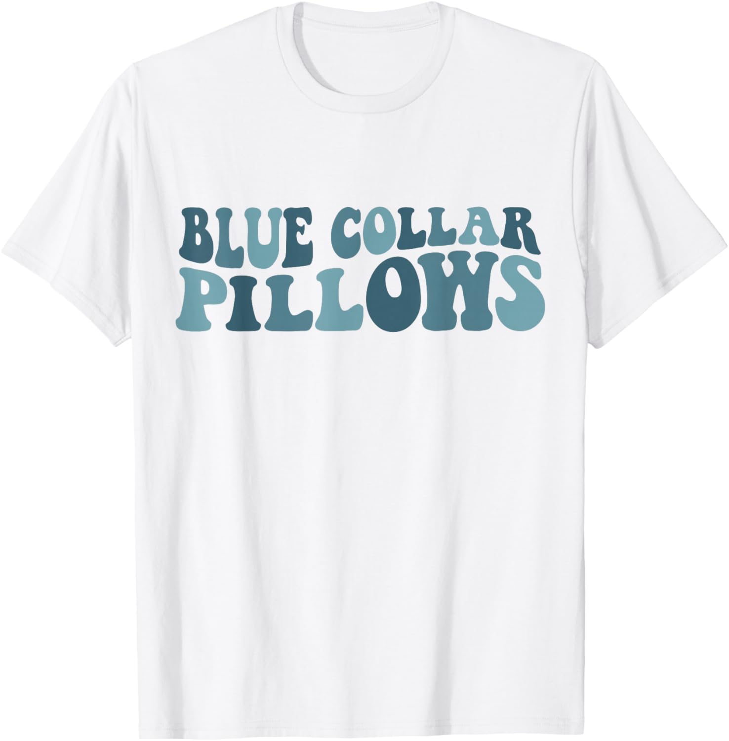 Blue Collar Pillows T-Shirt - T-Shirt | White