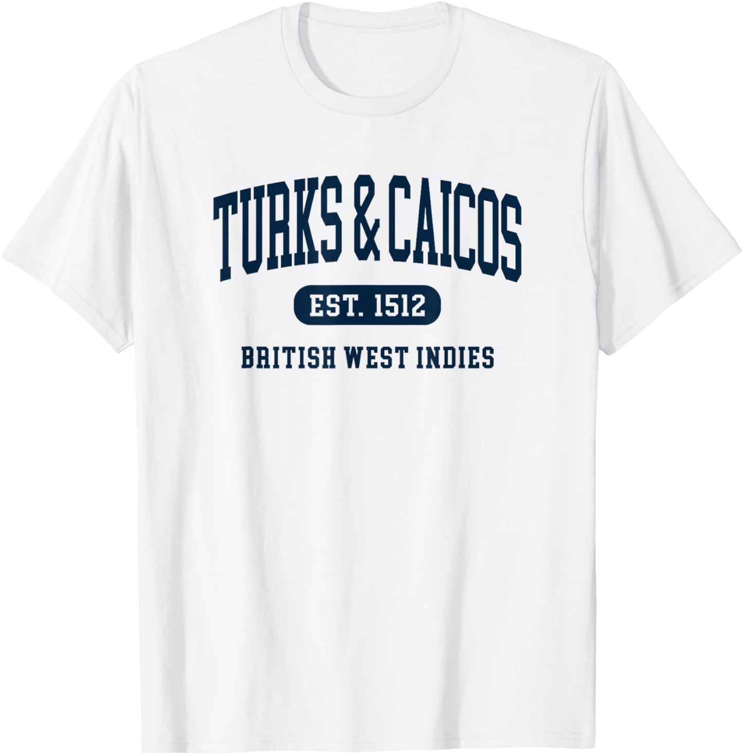 Turks and Caicos Islands Retro Preppy Throwback Souvenir T-Shirt - T-Shirt | White