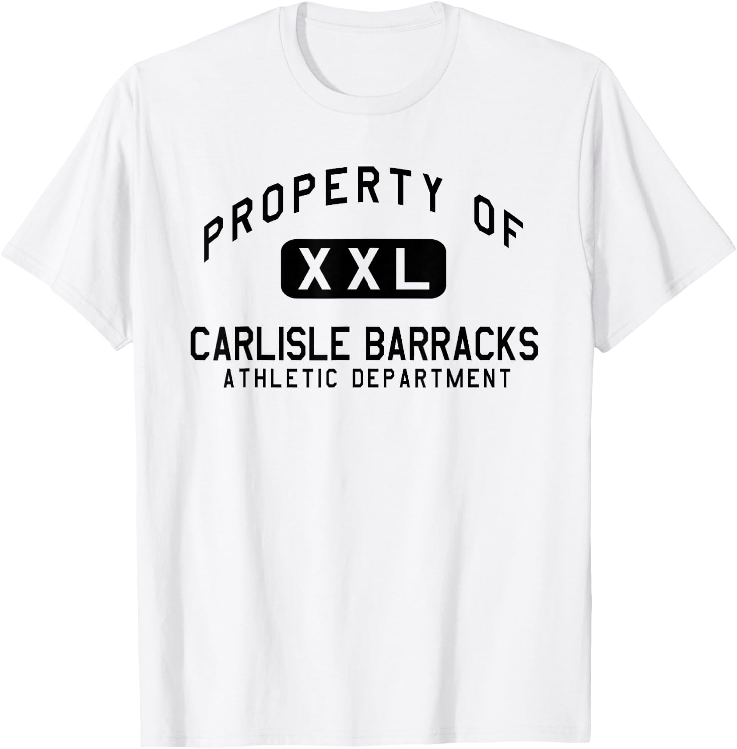 Property of Carlisle Barracks Athletic Department T-Shirt - T-Shirt | White