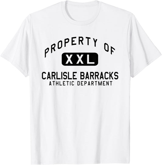 Property of Carlisle Barracks Athletic Department T-Shirt - T-Shirt | White
