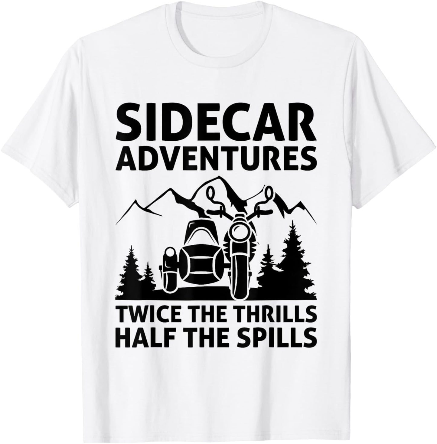 Sidecar Motorcycle Motorcyclist Bike Motorbike Sidecar Rider T-Shirt - T-Shirt | White