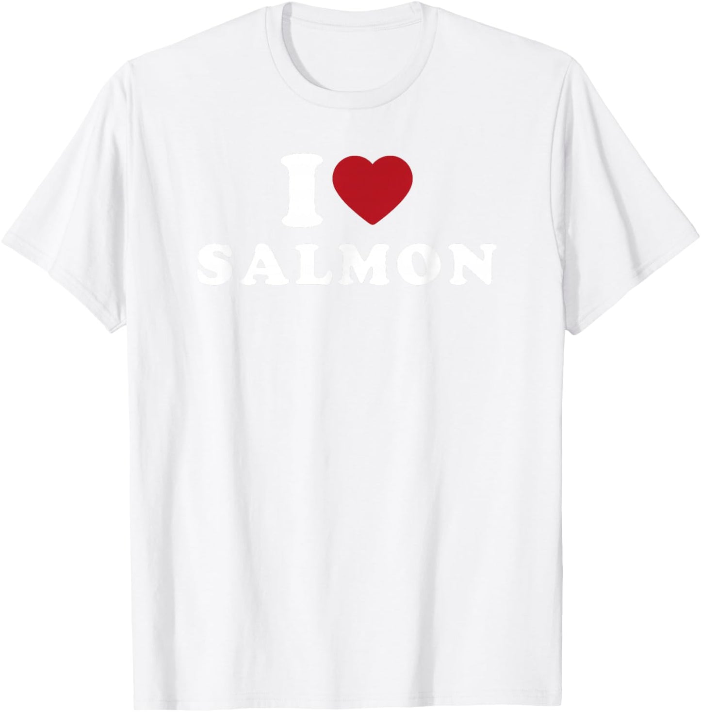 I Love Salmon Fish T-Shirt - T-Shirt | White