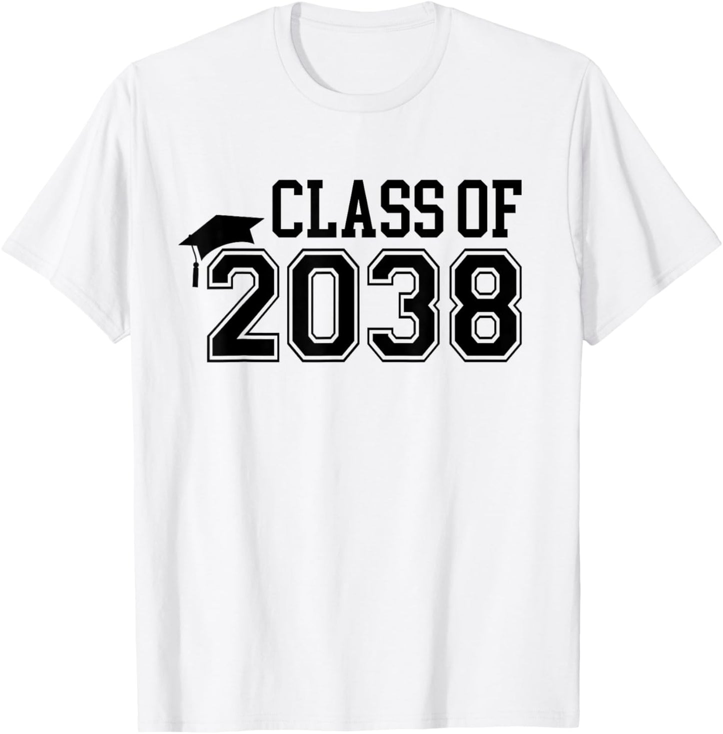 Kindergarten Class of 2038 First Day School Grow With Me T-Shirt - T-Shirt | White