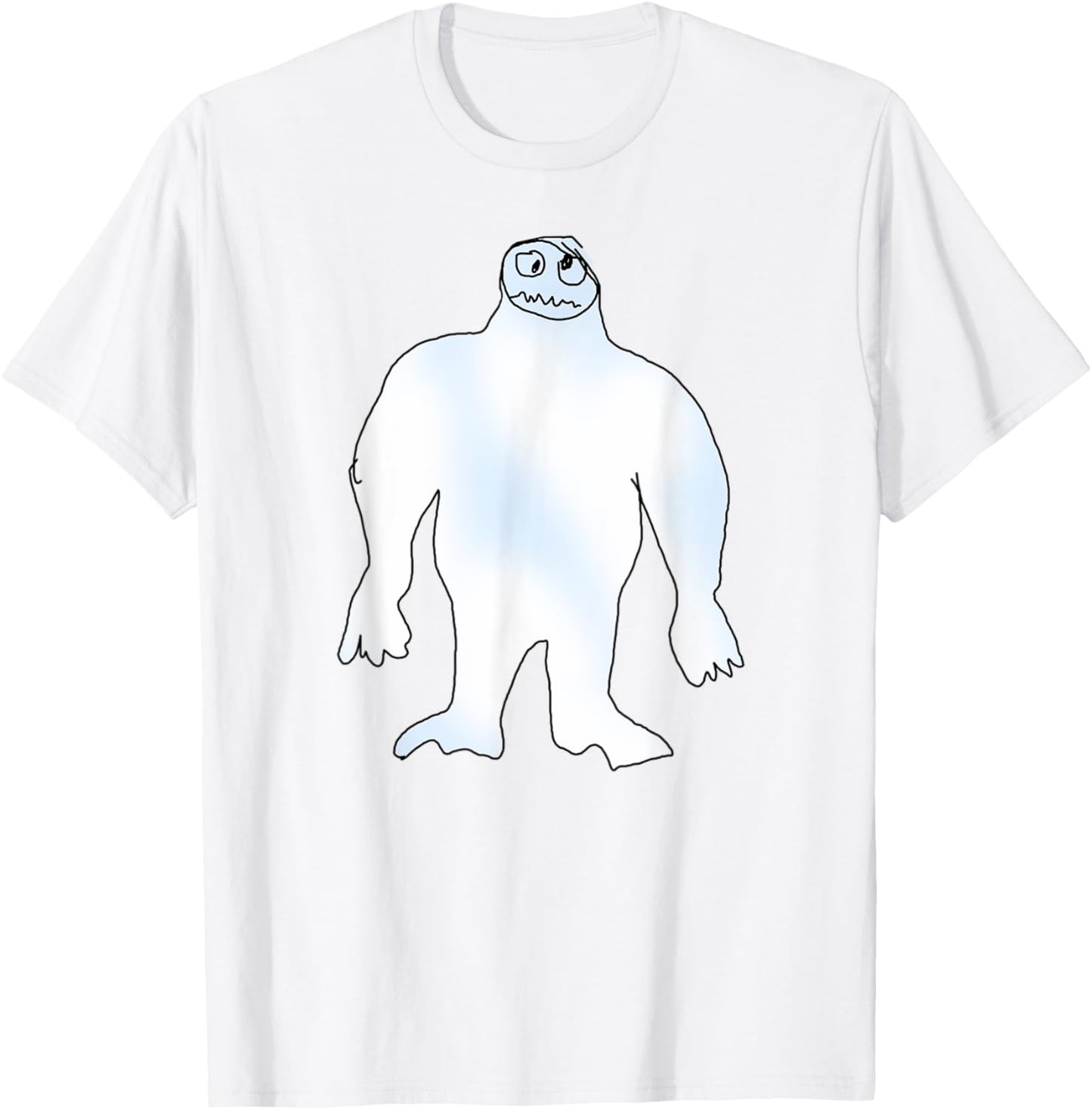 Funny Abominable Snow Monster Christmas Abominable Snowman T-Shirt - T-Shirt | White