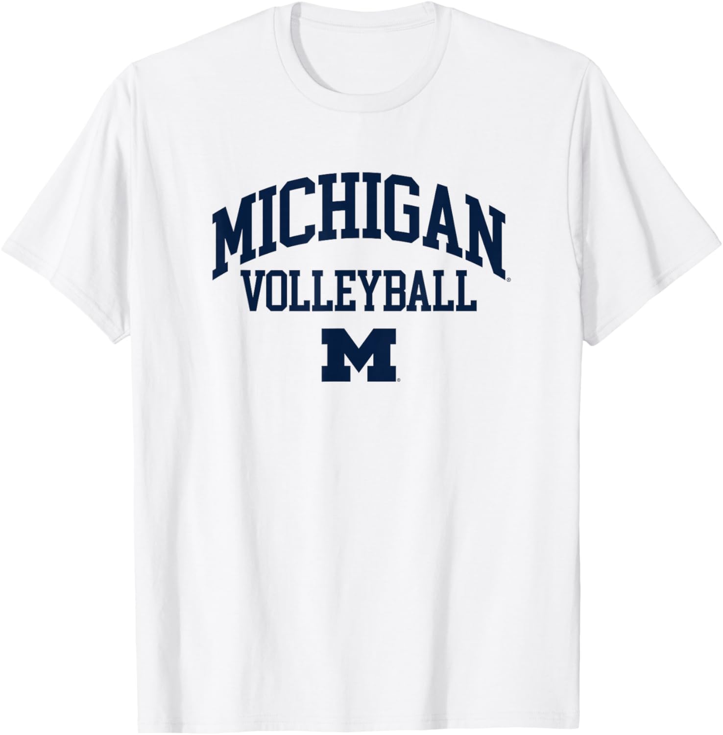University of Michigan Wolverines Volleyball T-Shirt - T-Shirt | White