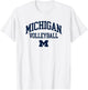 University of Michigan Wolverines Volleyball T-Shirt - T-Shirt | White