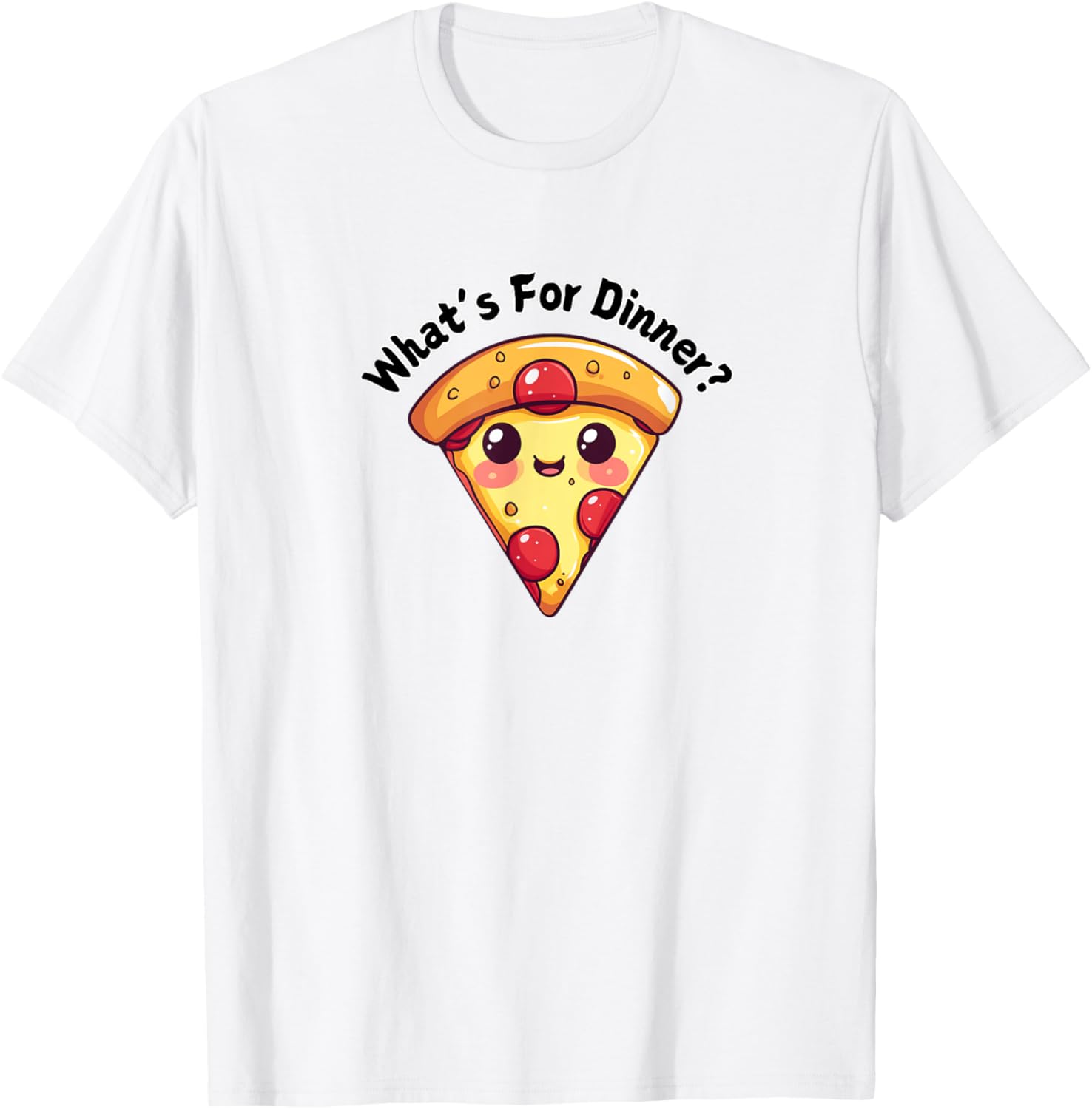What's For Dinner? Pepperoni Pizza T-Shirt - T-Shirt | White