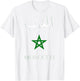 Morocco Flags design Red Man Women Youths T-Shirt - T-Shirt | White