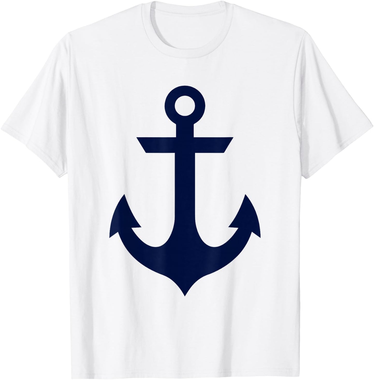 Preppy Nautical Anchor Gifts for Sailors Boaters & Yachting T-Shirt - T-Shirt | White