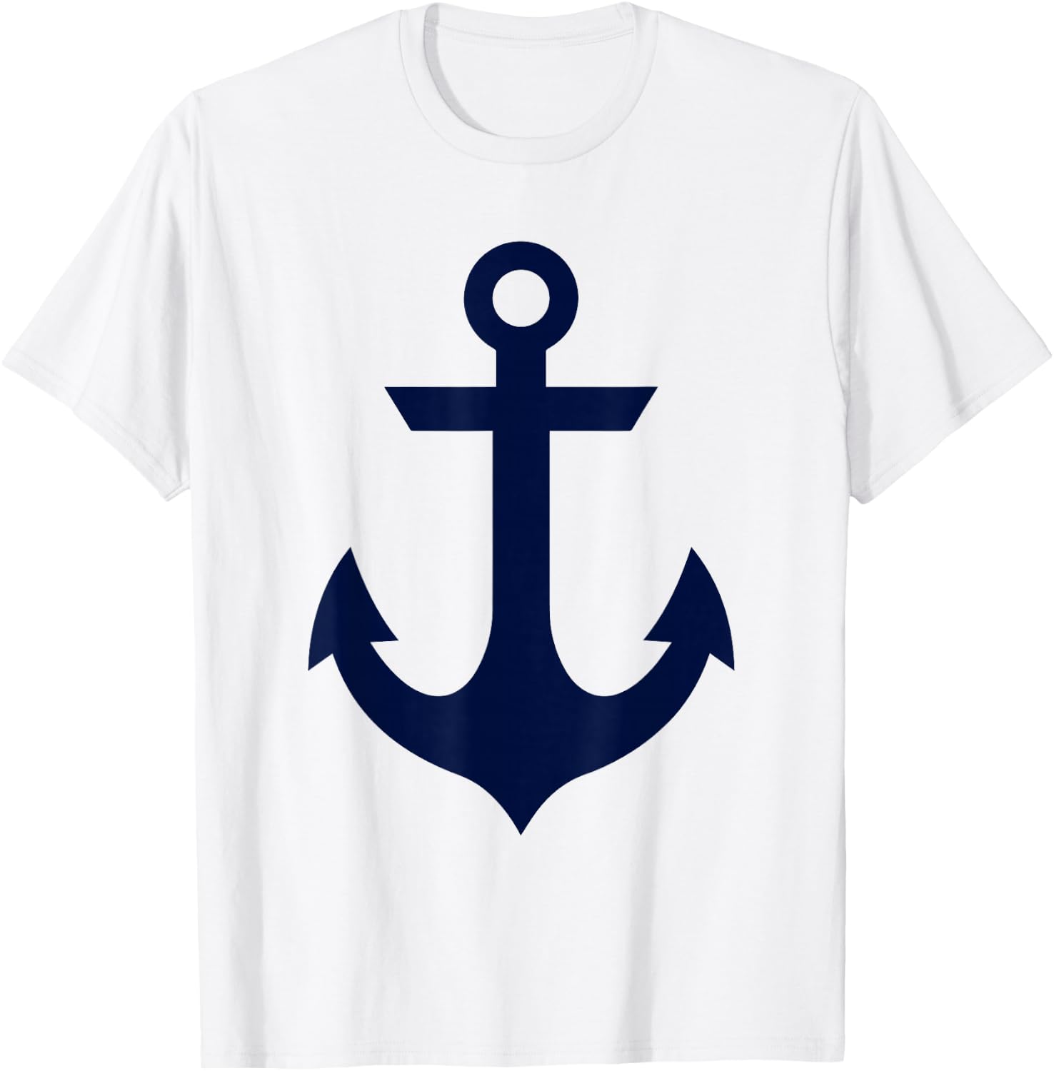 Preppy Nautical Anchor Gifts for Sailors Boaters & Yachting T-Shirt - T-Shirt | White