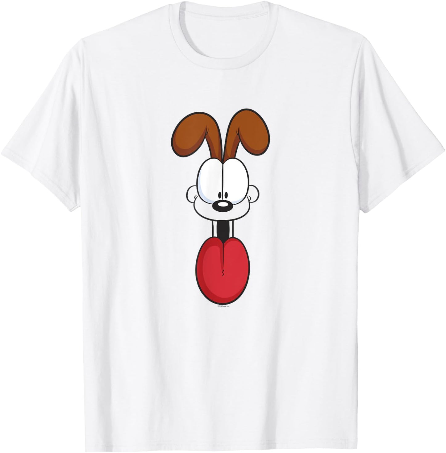 Garfield Odie Big Face T-Shirt - T-Shirt | White