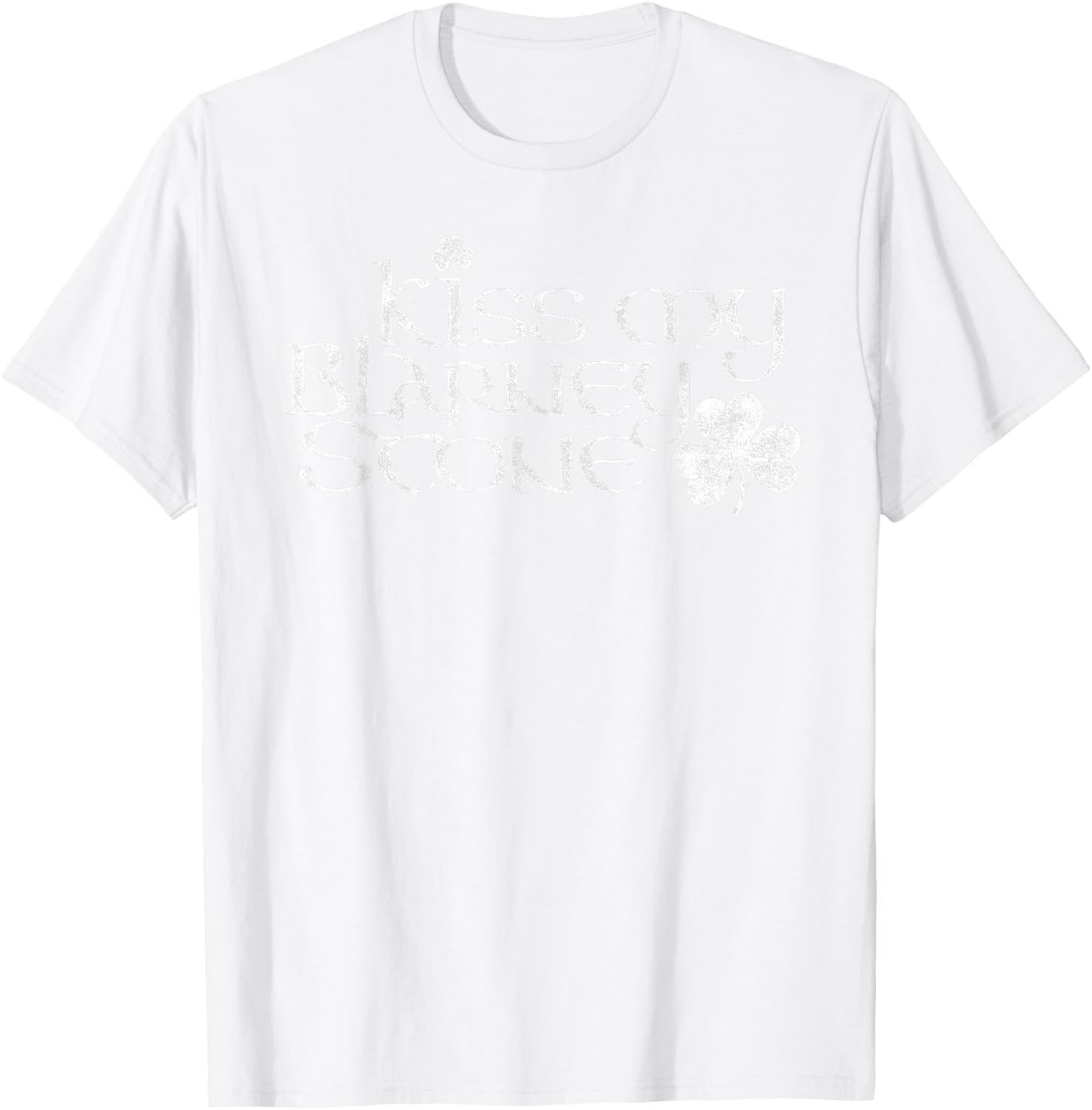 Kiss My Blarney Stone St Patrick's Day theme T-Shirt - T-Shirt | White