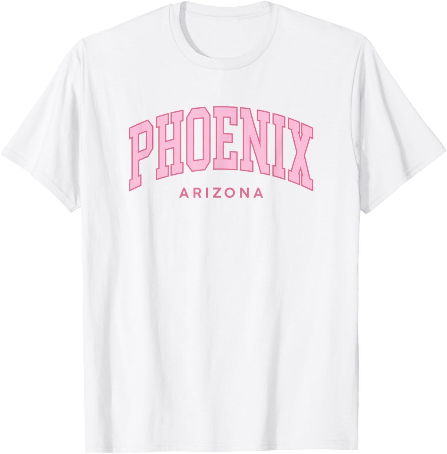 Phoenix Retro Preppy Throwback Girls Arizona Pink T-Shirt - T-Shirt | White