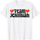 Retro Groovy Team Jeremiah I Love Jeremiah I Heart Jeremiah T-Shirt - T-Shirt | White