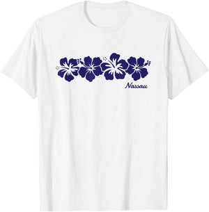 Nassau Bahamas Hibiscus Flower Boys Girls Toddler T-Shirt - T-Shirt | White
