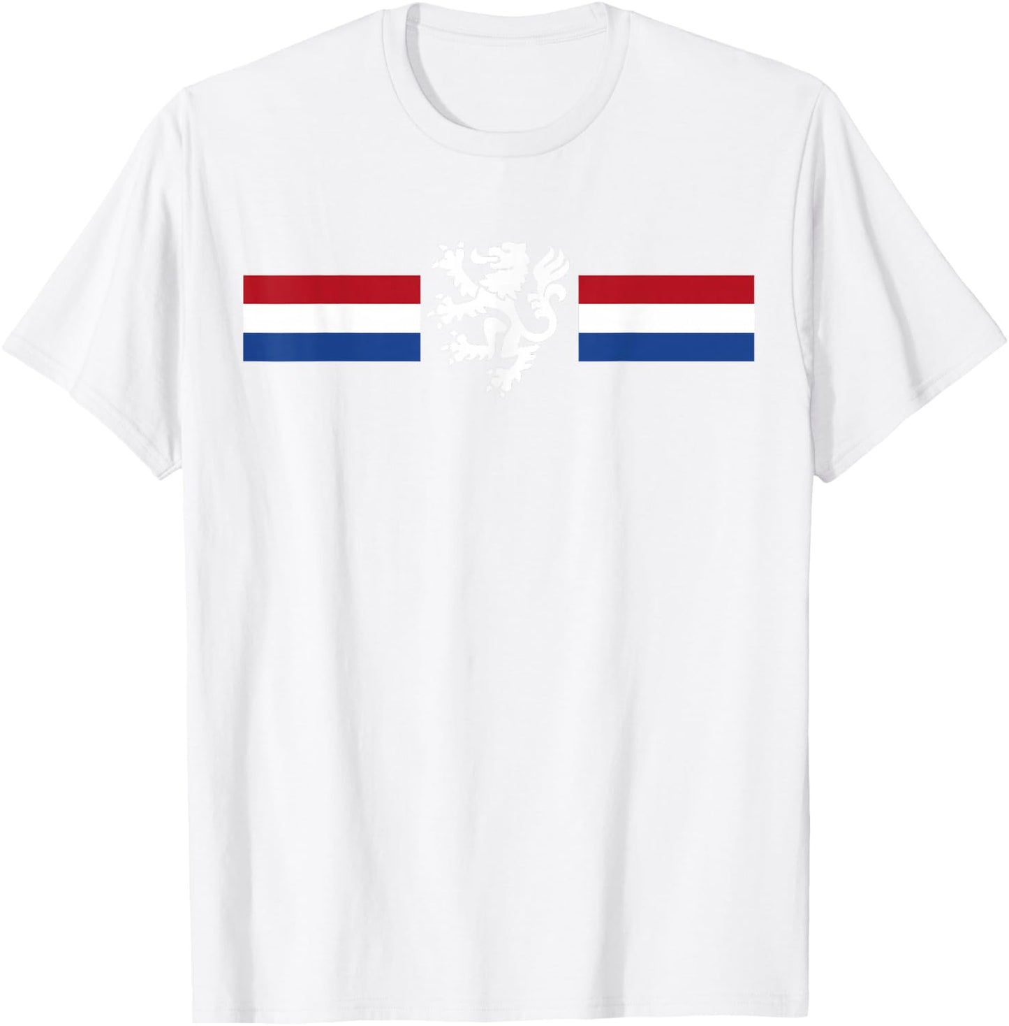 Holland Emblem Lion Nederland Flag Netherlands T-Shirt - T-Shirt | White