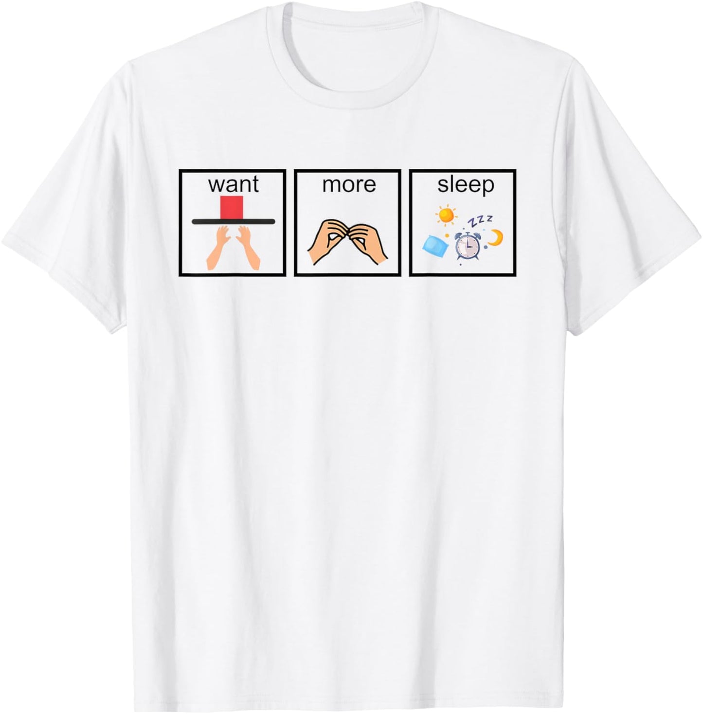 Want More Special Sleep Education Teacher Autism Awareness T-Shirt - T-Shirt | White