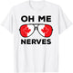 Newfoundlander Slang Oh Me Nerves Canadian Flag Sunglasses T-Shirt - T-Shirt | White
