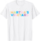 Martha's Vineyard Colorful Vacation T-Shirt - T-Shirt | White