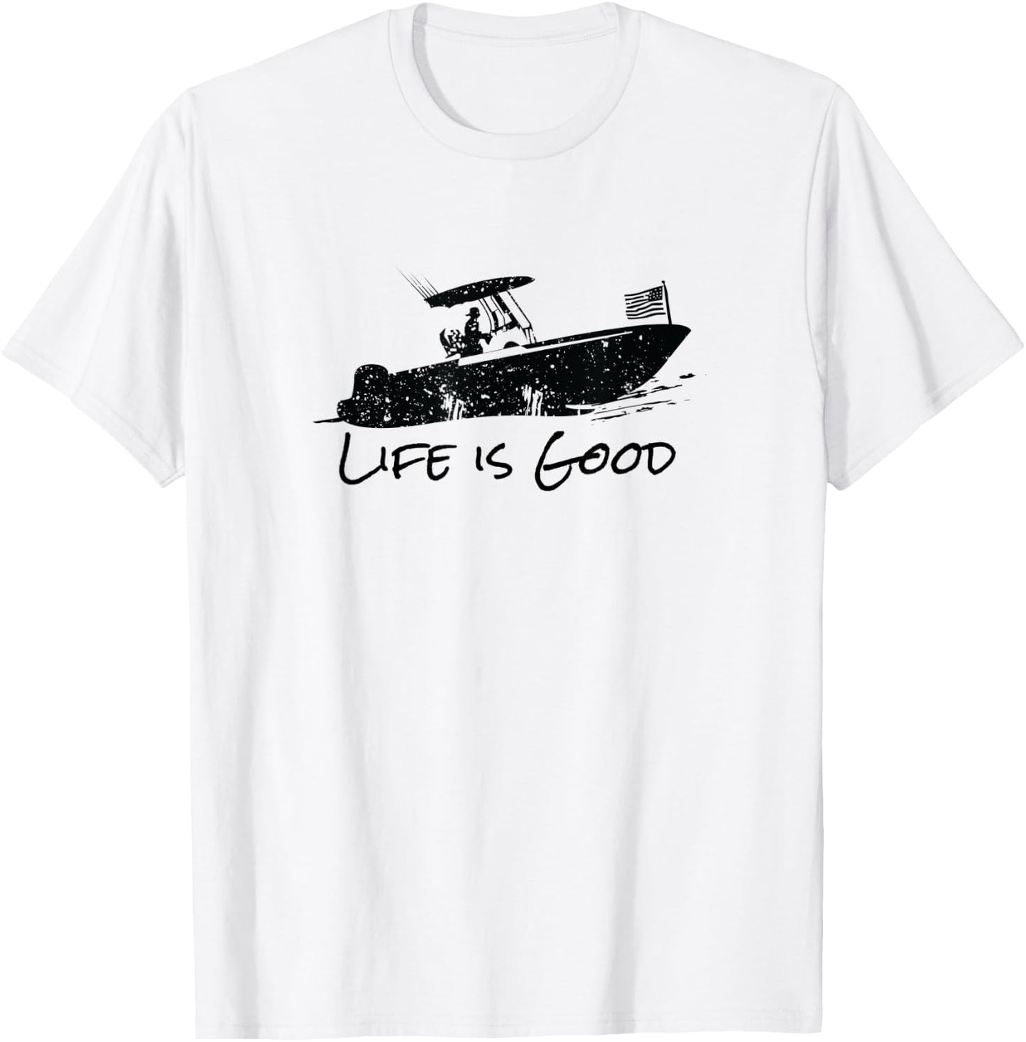 Center Console, Boating, Fishing Boat, Pontoon, TriToon T-Shirt - T-Shirt | White