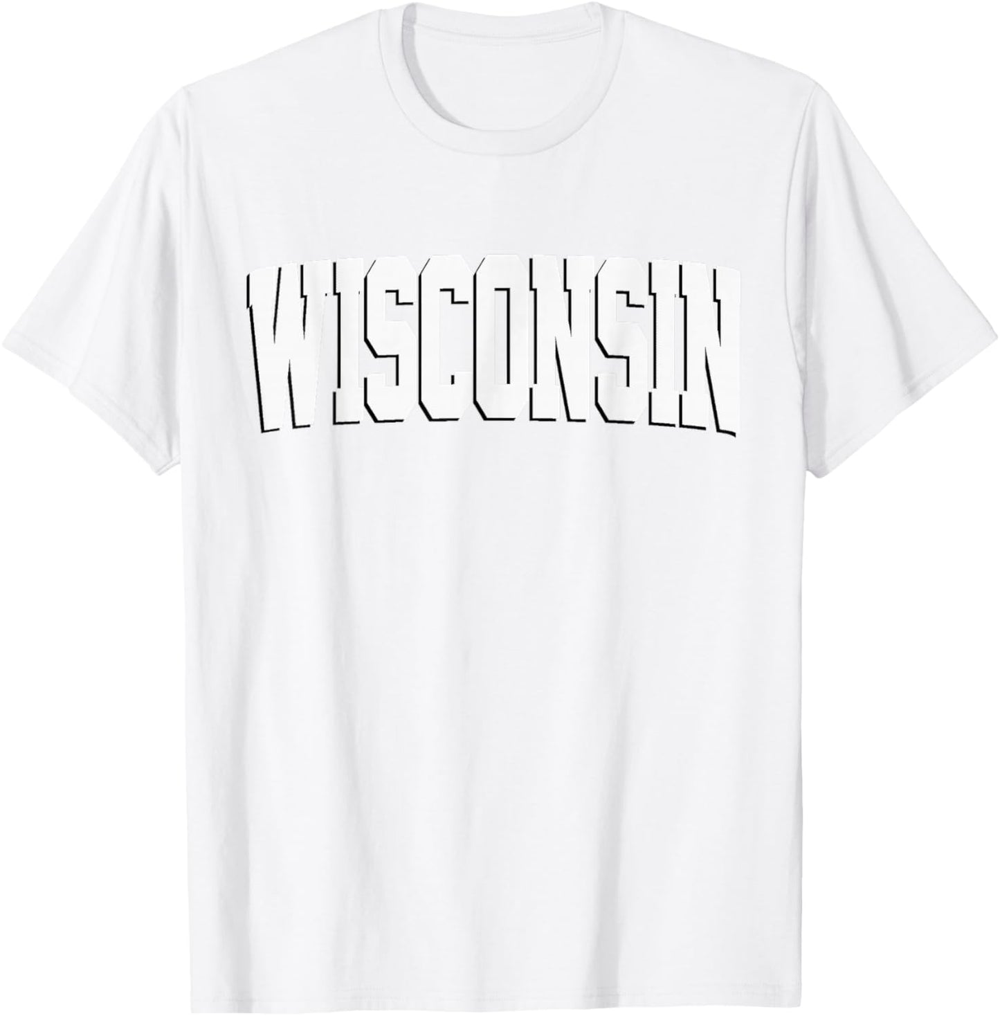 Vintage Wisconsin Wisconsin Red Retro Wisconsin T-Shirt - T-Shirt | White