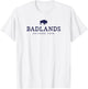 Retro Badlands National Park Bison Hiking Souvenir T-Shirt - T-Shirt | White
