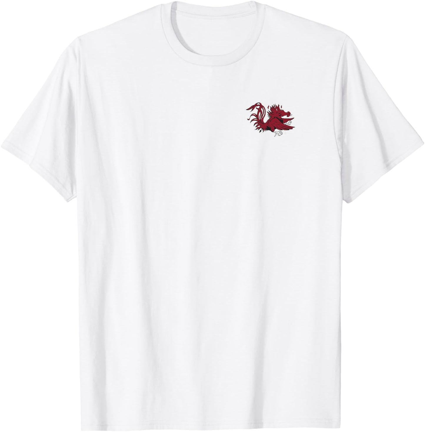 South Carolina Gamecocks Icon Front/Back Heather Gray T-Shirt - T-Shirt | White