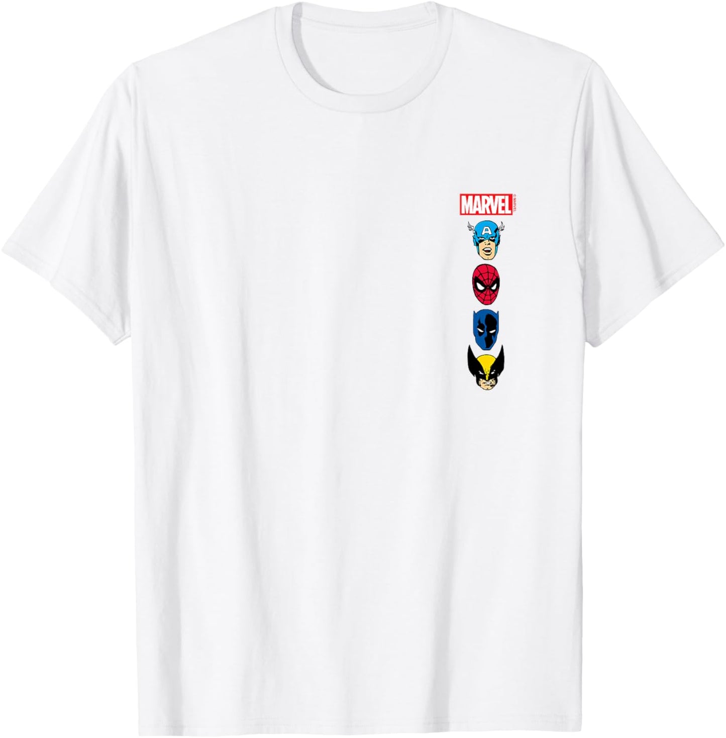 Marvel - Stacked Hero Logos T-Shirt - T-Shirt | White