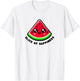 Slice Of Happiness Kawaii Watermelon Summer T-Shirt - T-Shirt | White