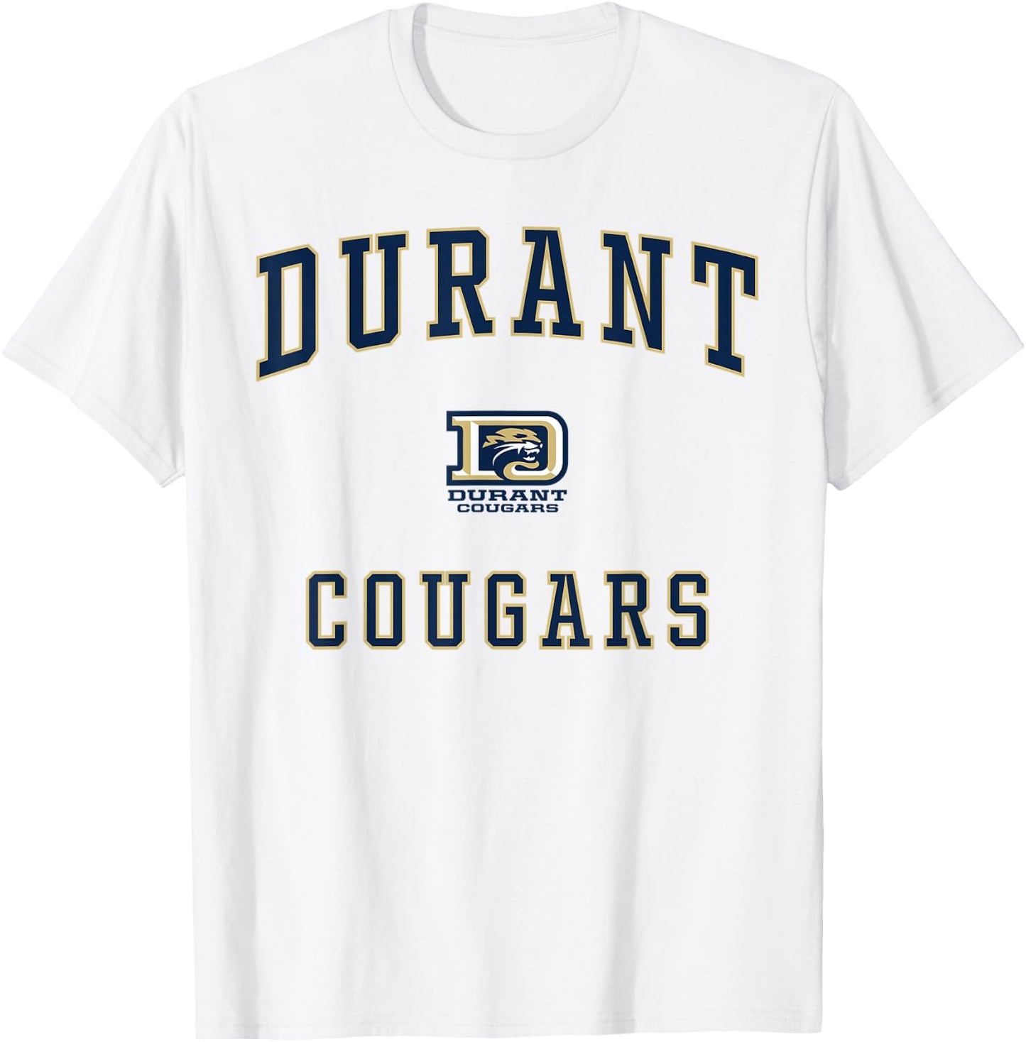 Durant High School Cougars T-Shirt - T-Shirt | White