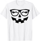 Jack O Lantern Face Pumpkin Glasses Hallowen Costume Nerd T-Shirt - T-Shirt | White