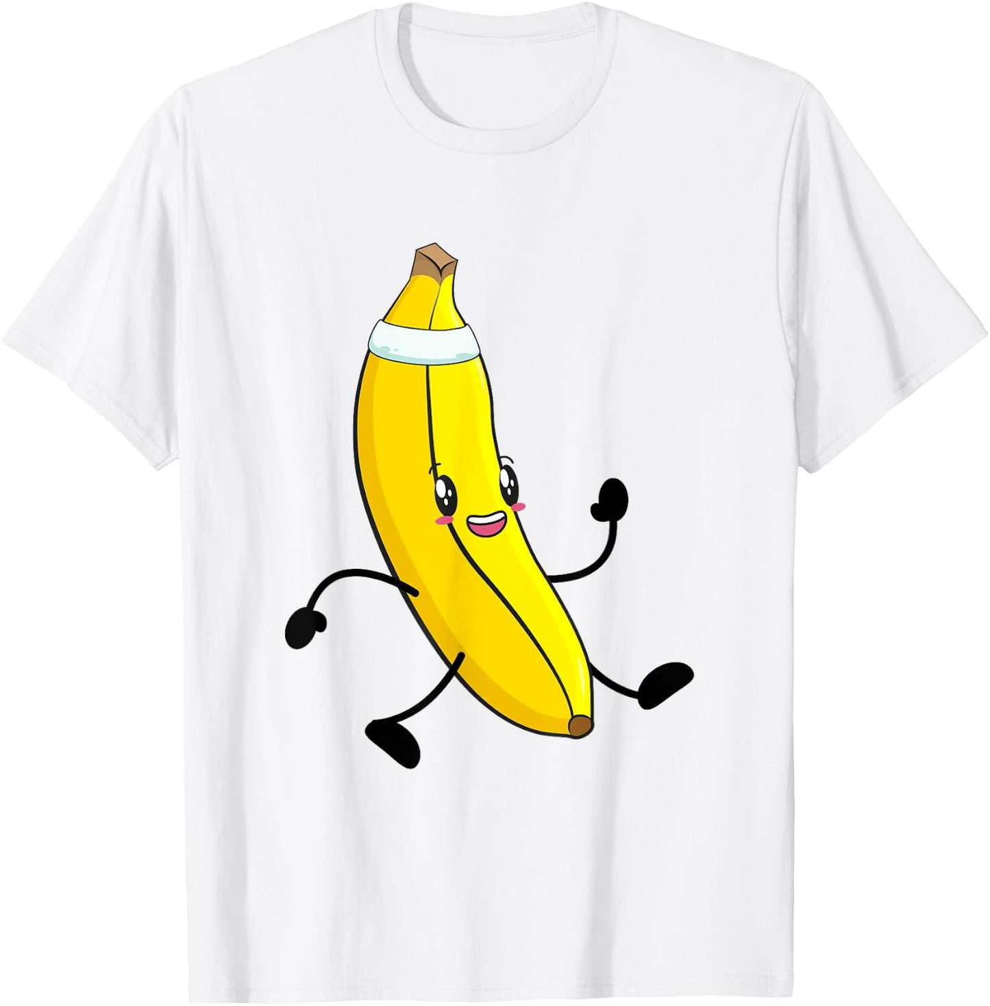 Banana Running Runner Sport Marathon Fitness T-Shirt - T-Shirt | White