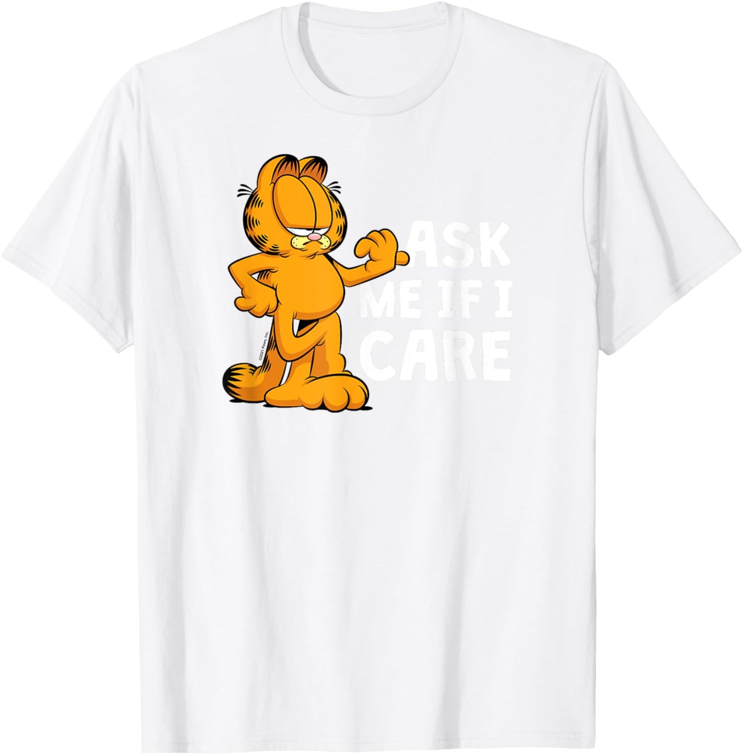Garfield - Ask Me If I Care T-Shirt - T-Shirt | White