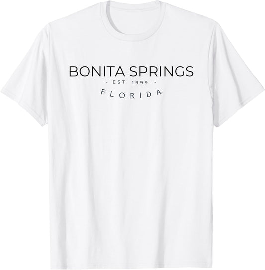 Vintage Bonita Springs Florida EST 1999 , FL State T-Shirt - T-Shirt | White