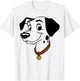 Disney 101 Dalmatians Pongo Big Face T-Shirt - T-Shirt | White