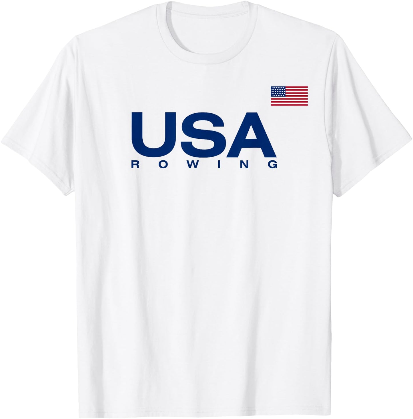 USA Rowing Flag T-Shirt - T-Shirt | White