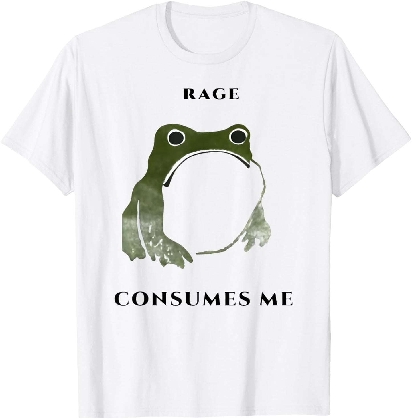 Rage Consumes Me Frog T-Shirt - T-Shirt | White