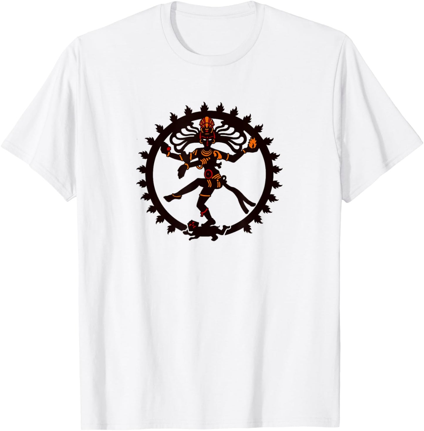 Lord of Dance Shiva Nataraja T-Shirt - T-Shirt | White
