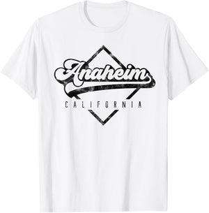 Vintage Anaheim California Shirt Distressed Retro 70s 80s T-Shirt - T-Shirt | White
