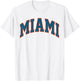 Retro Miami Men Miami Women Vintage Classic Blue Orange FL T-Shirt - T-Shirt | White