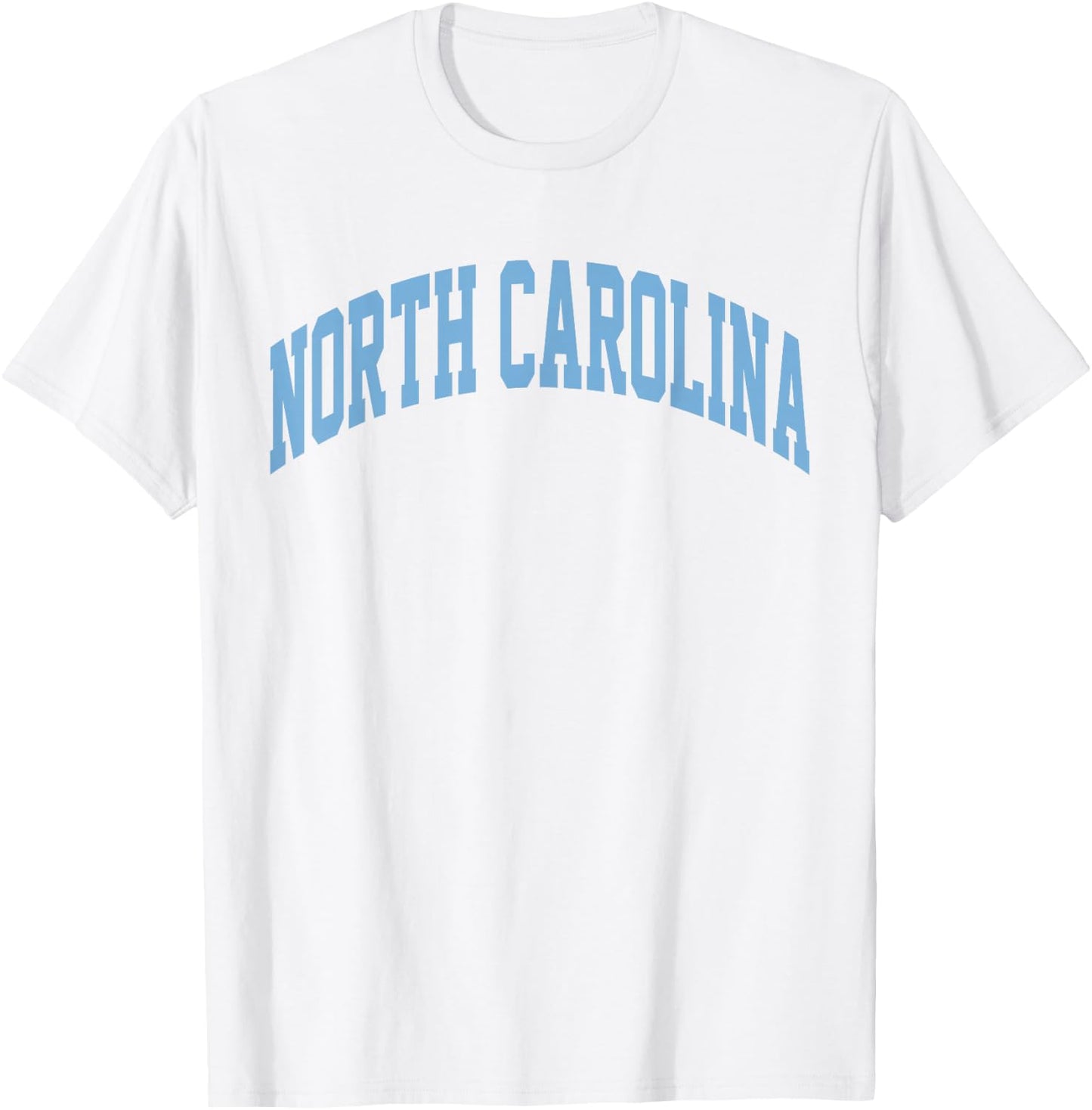 Retro North Carolina Blue Souvenir Simple North Carolina T-Shirt - T-Shirt | White