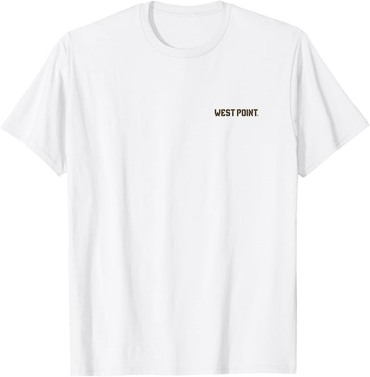 Army Black Knights West Point Front/Back Officially Licensed T-Shirt - T-Shirt | White