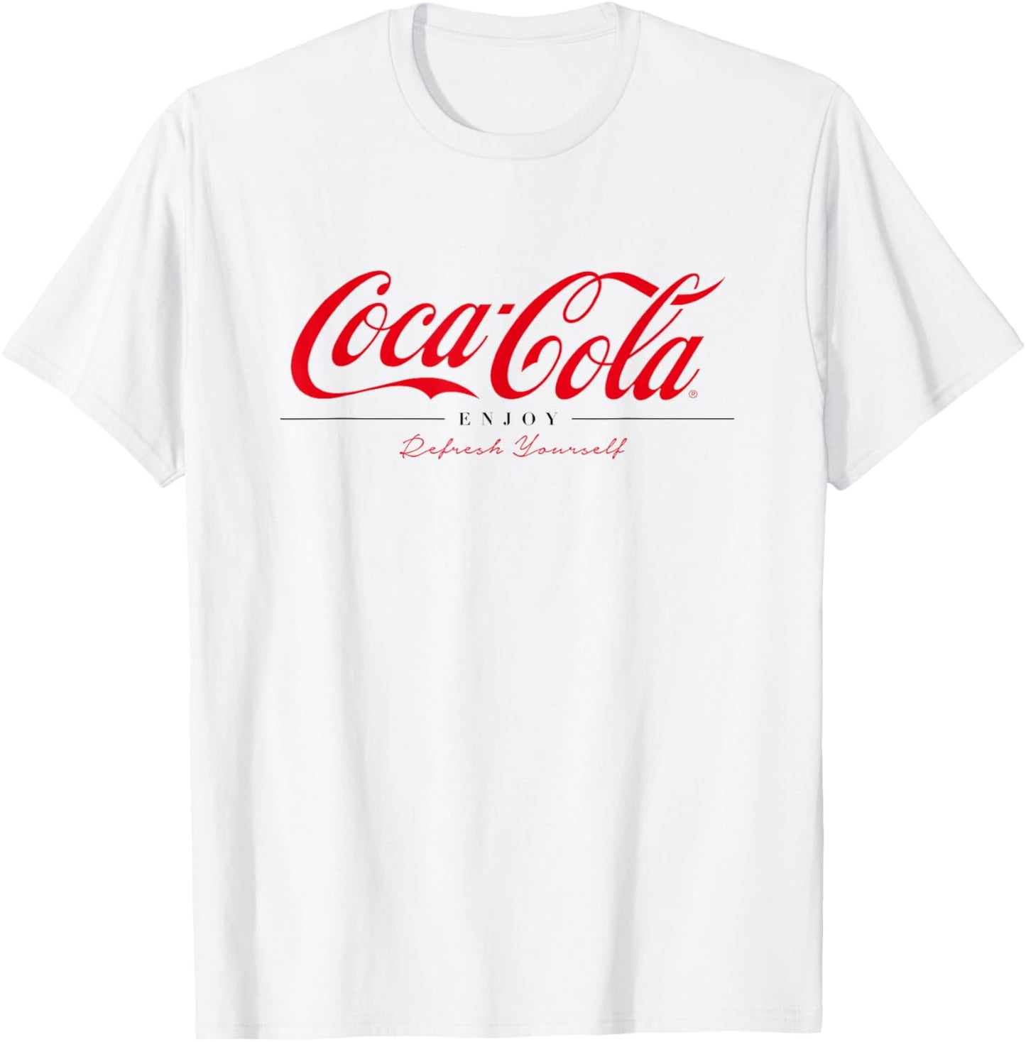Coca Cola Enjoy And Refresh Yourself T-Shirt - T-Shirt | White