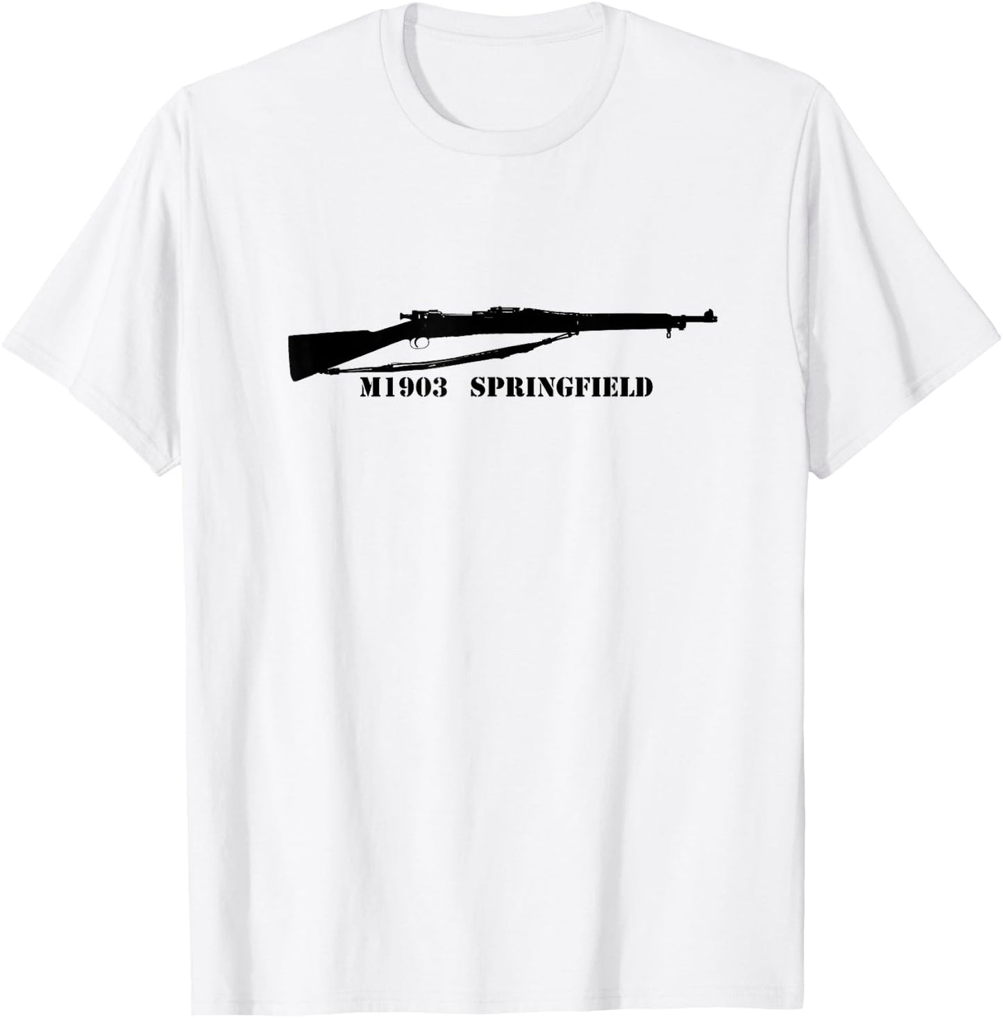 Springfield 1903 Shirt 1903A3 WW1 WWI WWII WW2 Sniper 30-06 T-Shirt - T-Shirt | White