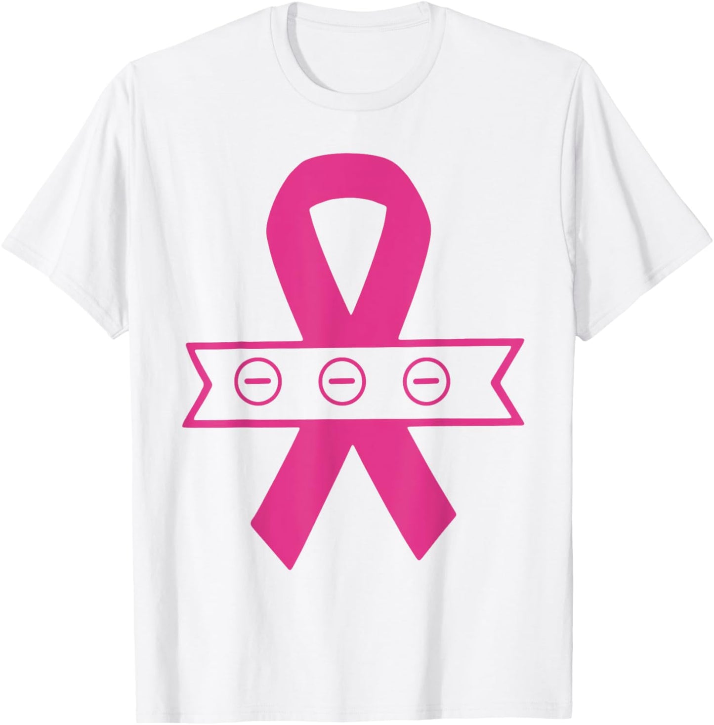 Triple Negative Breast Cancer Shirt Cancer Warrior Pink Rib T-Shirt - T-Shirt | White