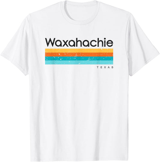 Vintage Waxahachie TX Texas USA Retro Design T-Shirt - T-Shirt | White