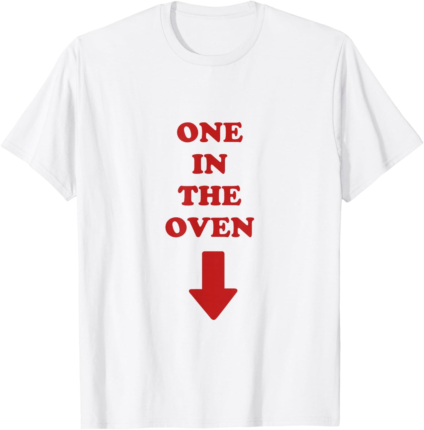 One in the Oven Pregnant Expecting Mother Police Academy T-Shirt - T-Shirt | White
