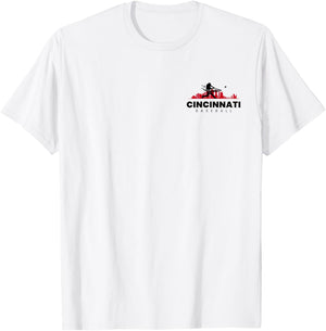 Cincinnati Baseball Vintage Minimalist Retro Baseball Lover T-Shirt - T-Shirt | White