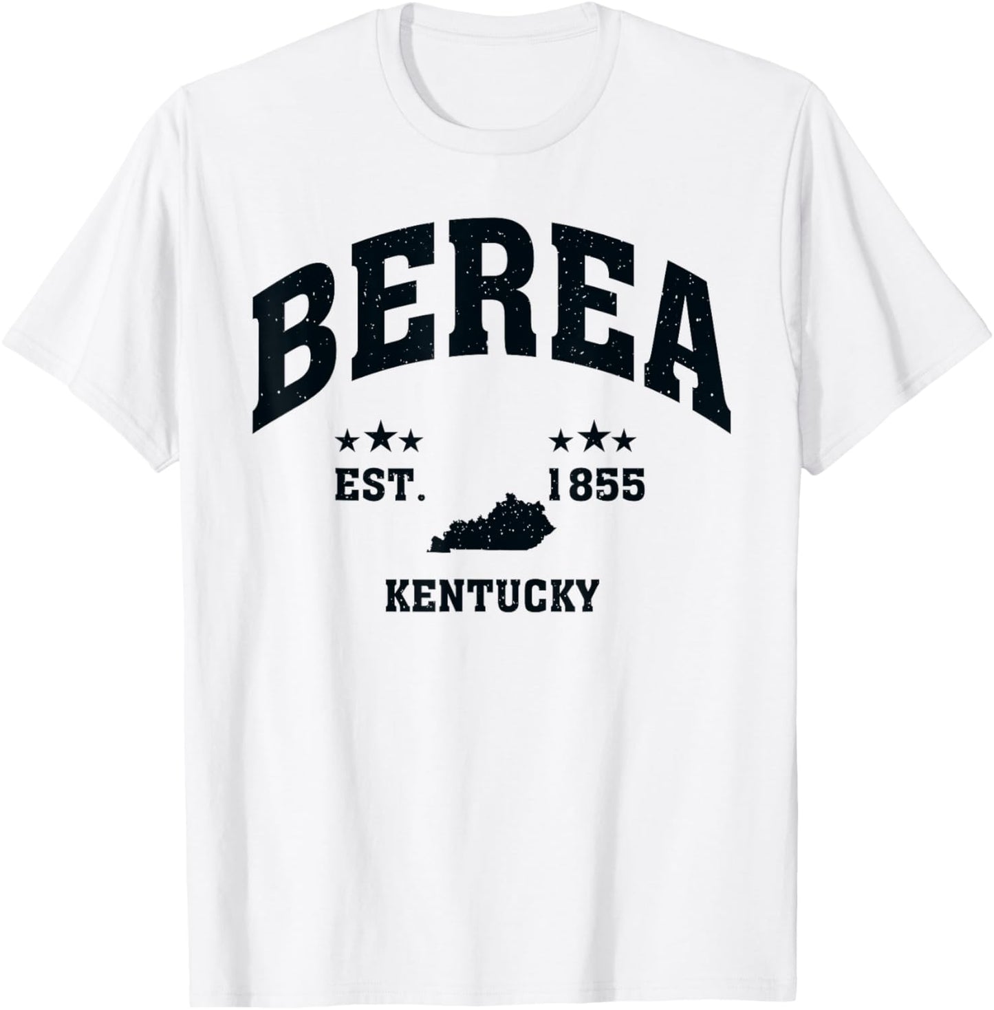 Vintage Berea Kentucky KY Throwback Athletic Sport T-Shirt - T-Shirt | White