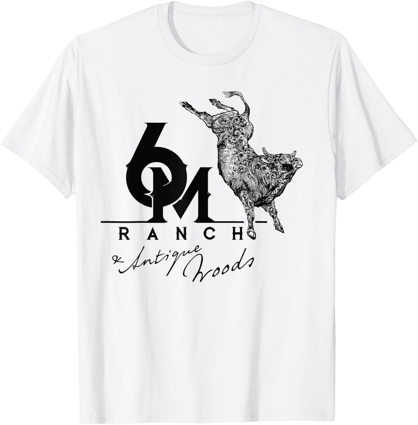 Bucking Bull Rodeo 6M Ranch 6262 T-Shirt - T-Shirt | White